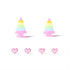 Aletas de Unicornio y Ojos de Corazón Pixelados para Sharkicks Pro